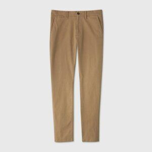 NEW WITH TAGS Mens Goodfellow Skinny Chino Dark Khaki Pants , 32 W X 34 L.